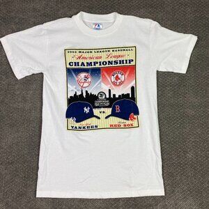 Vintage NWOT 2003 New York Yankees Boston Red Sox ALCS T Shirt Men's Medium